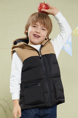 Orolay-Kids Thickened Down Vest-Kids Thickened Down Vest - Orolay, #color_Black