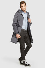 Orolay-Knee Length Winter Thickened Down Jacket-#color_Quiet Shade