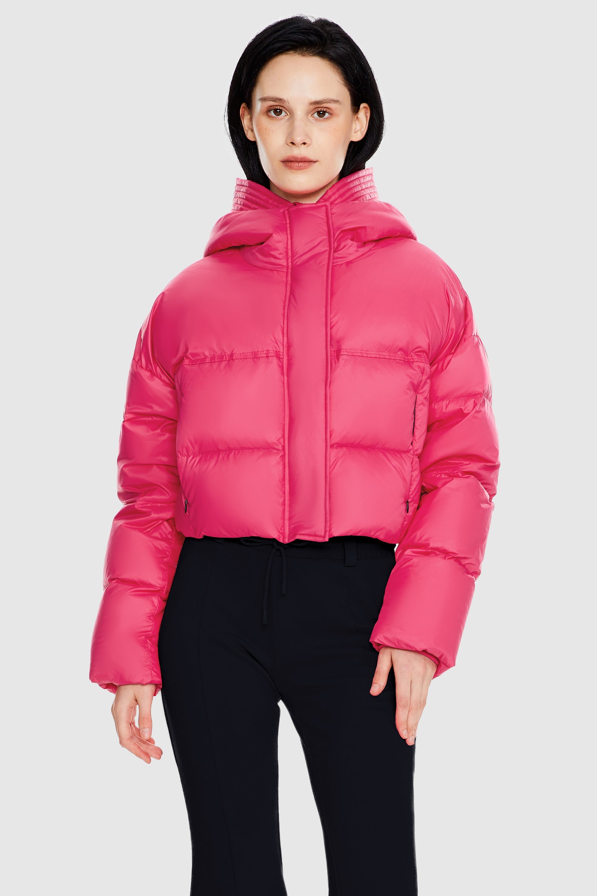 Orolay-Lightweight Cropped Puffer Jacket-#color_Rethink Pink