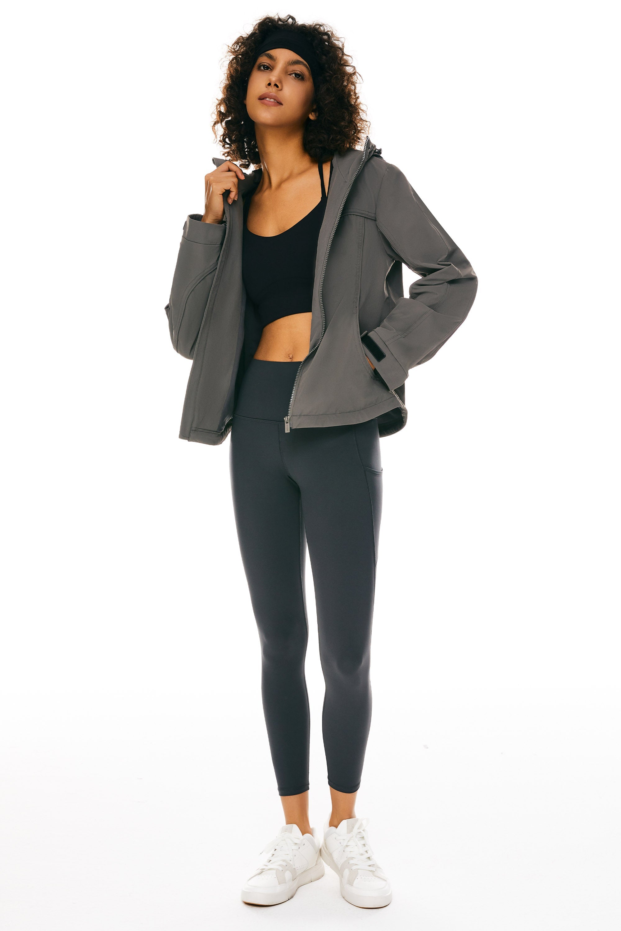 Orolay-Lightweight Hooded Jacket-Image 1 of Lightweight Hooded Jacket from Orolay - #color_Gray