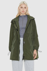 Orolay-Lightweight Hooded Windbreaker-#color_Peat Moss