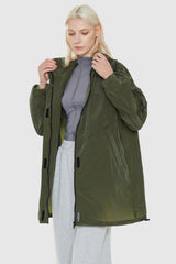 Orolay-Lightweight Hooded Windbreaker-#color_Peat Moss