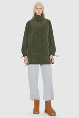 Orolay-Lightweight Hooded Windbreaker-#color_Peat Moss