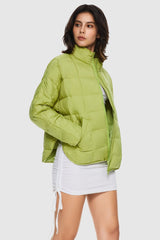 Orolay-Lightweight Insulated Puffer Jacket-Lightweight Insulated Puffer Jacket - Orolay, #color_Leaf Green