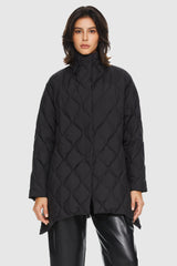 Orolay-Lightweight Long-Sleeve Puffer Jacket-#color_Black