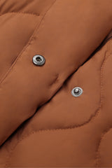 Orolay-Lightweight Long-Sleeve Puffer Jacket-#color_Bombay Brown