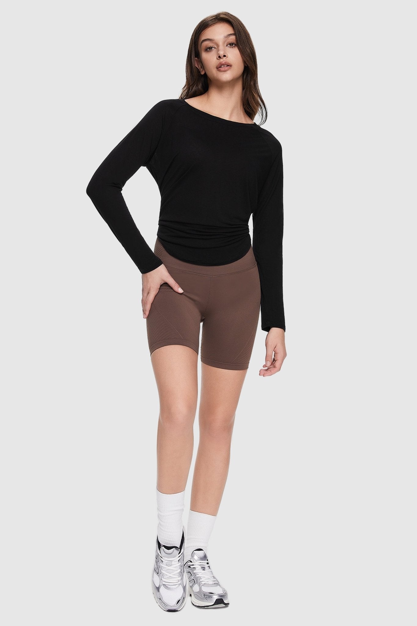 Orolay-Lightweight Long Sleeve Top-Lightweight Long Sleeve Top - Orolay, #color_Black