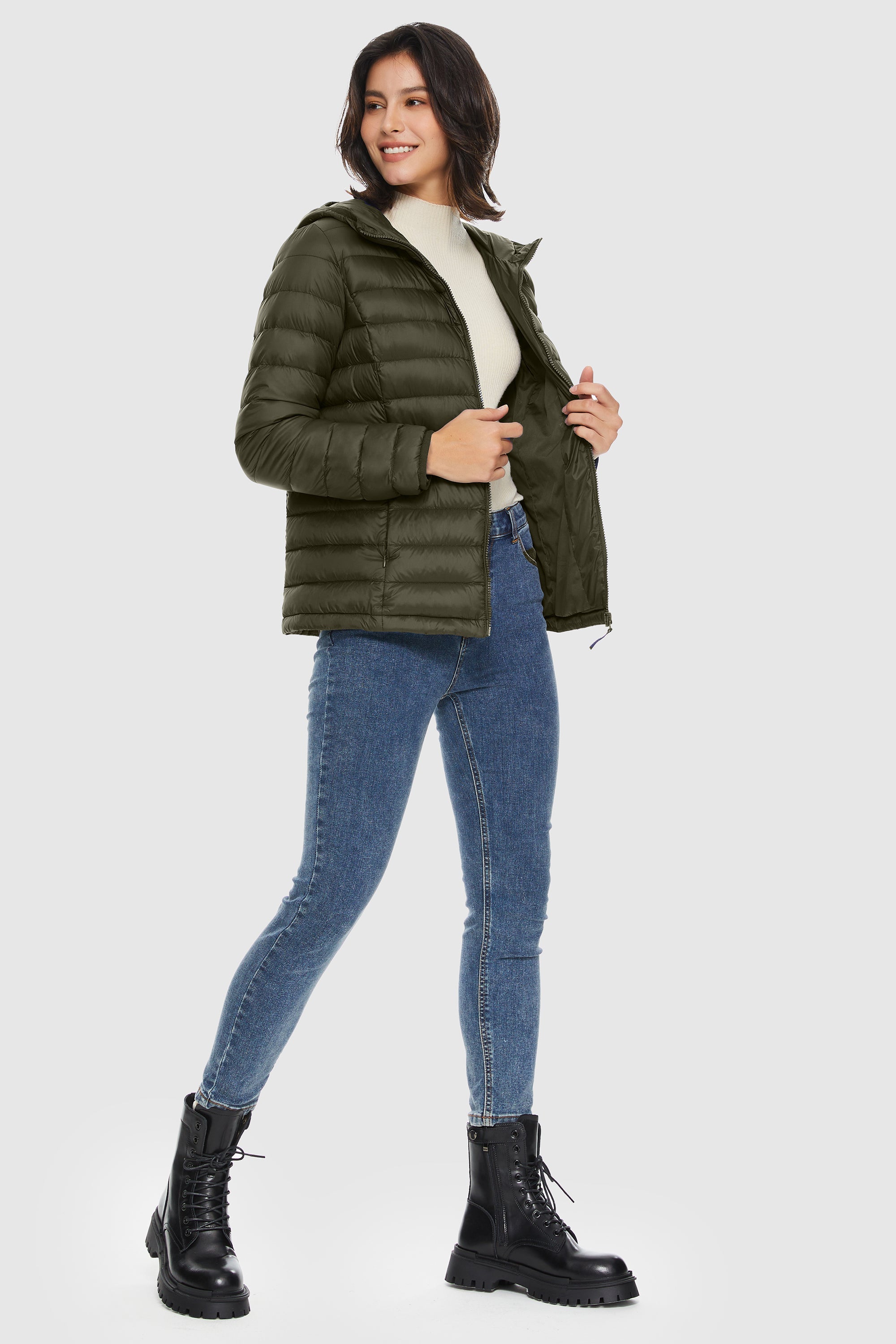 Orolay-Lightweight Packable Down Jacket with Stand Collar-#color_Sea Turtle