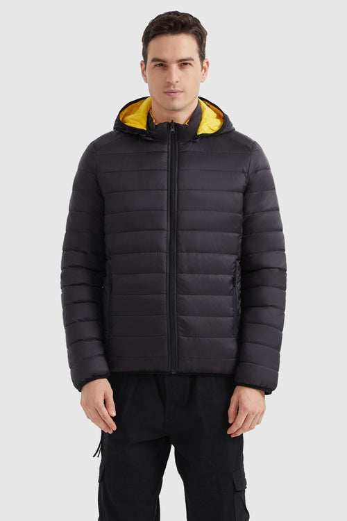 Orolay-Lightweight Packable Puffer Jacket-#color_Yellow