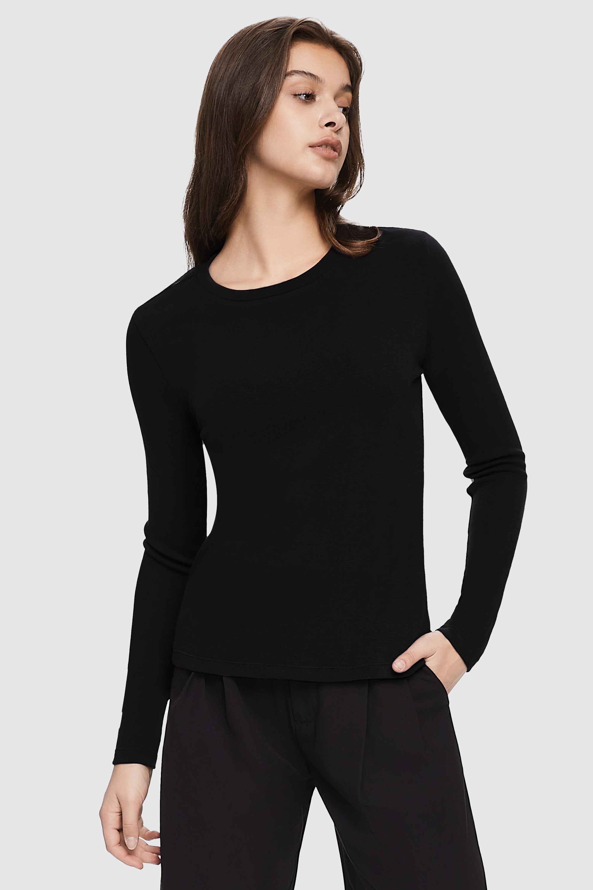 Lightweight Pullover Sweater from Orolay - #color_black