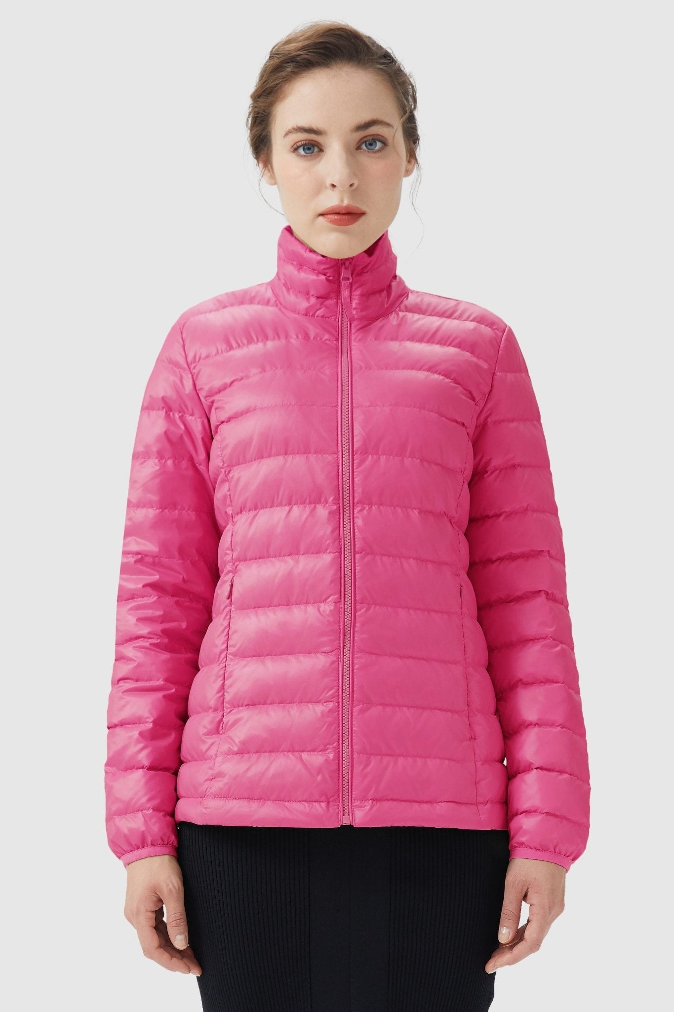 Orolay-Lightweight Quilted Packable Down Jacket-Lightweight Quilted Packable Down Jacket - Orolay, #color_Azalea Pink