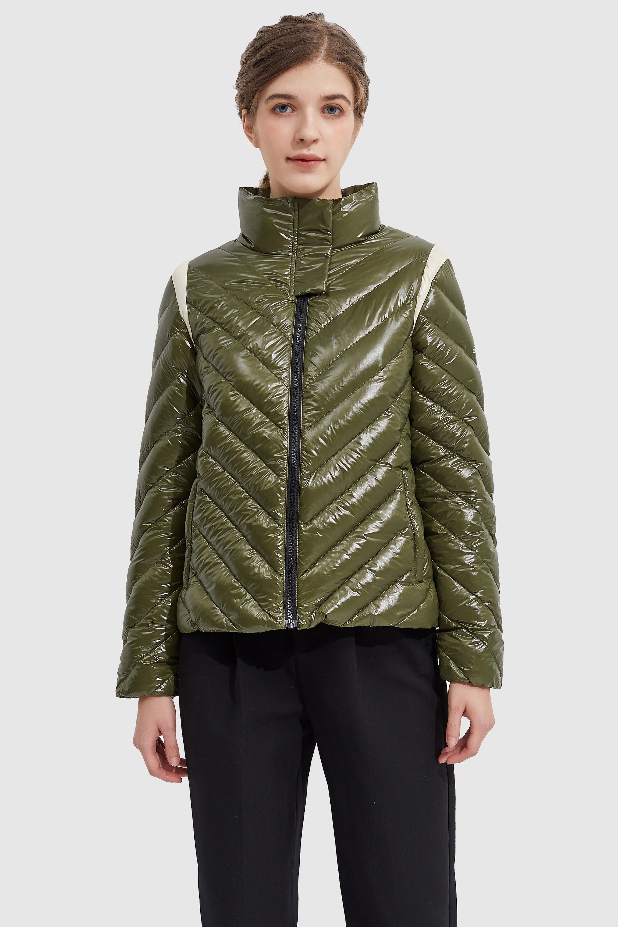 Orolay-Lightweight Sport Down Jacket-#color_Peat Moss