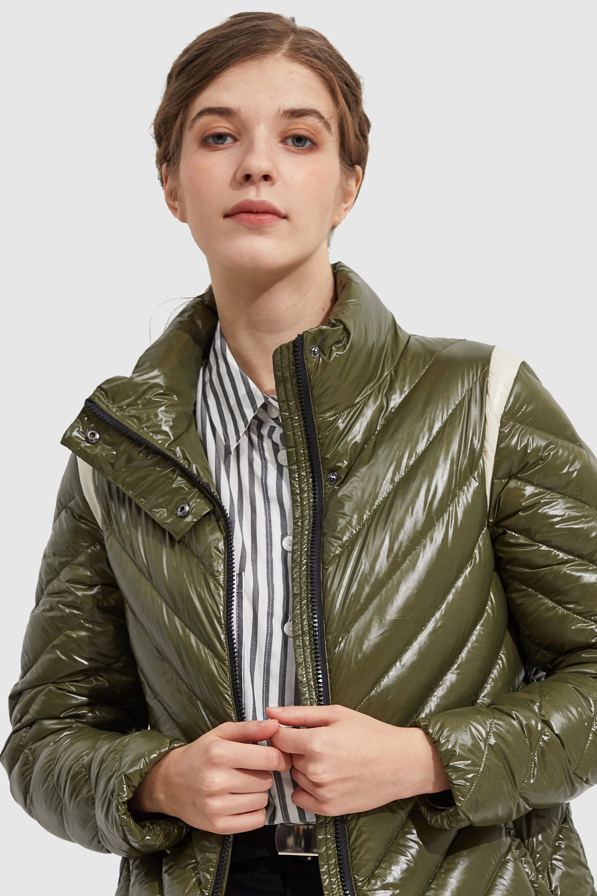 Orolay-Lightweight Sport Down Jacket-#color_Peat Moss