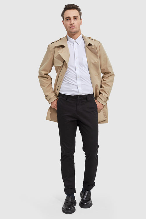 Orolay-Long Double Breasted Trench Coat-#color_Frosted Almond