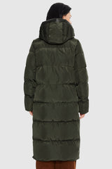 Orolay-Long Maxi Puffer Thickened Jacket-Long Maxi Puffer Thicken Jacket - Orolay, #color_Rosin