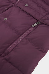 Orolay-Long Puffer Coat with Hood Fur-Long Puffer Coat with Hood Fur - Orolay, #color_Magenta Purple