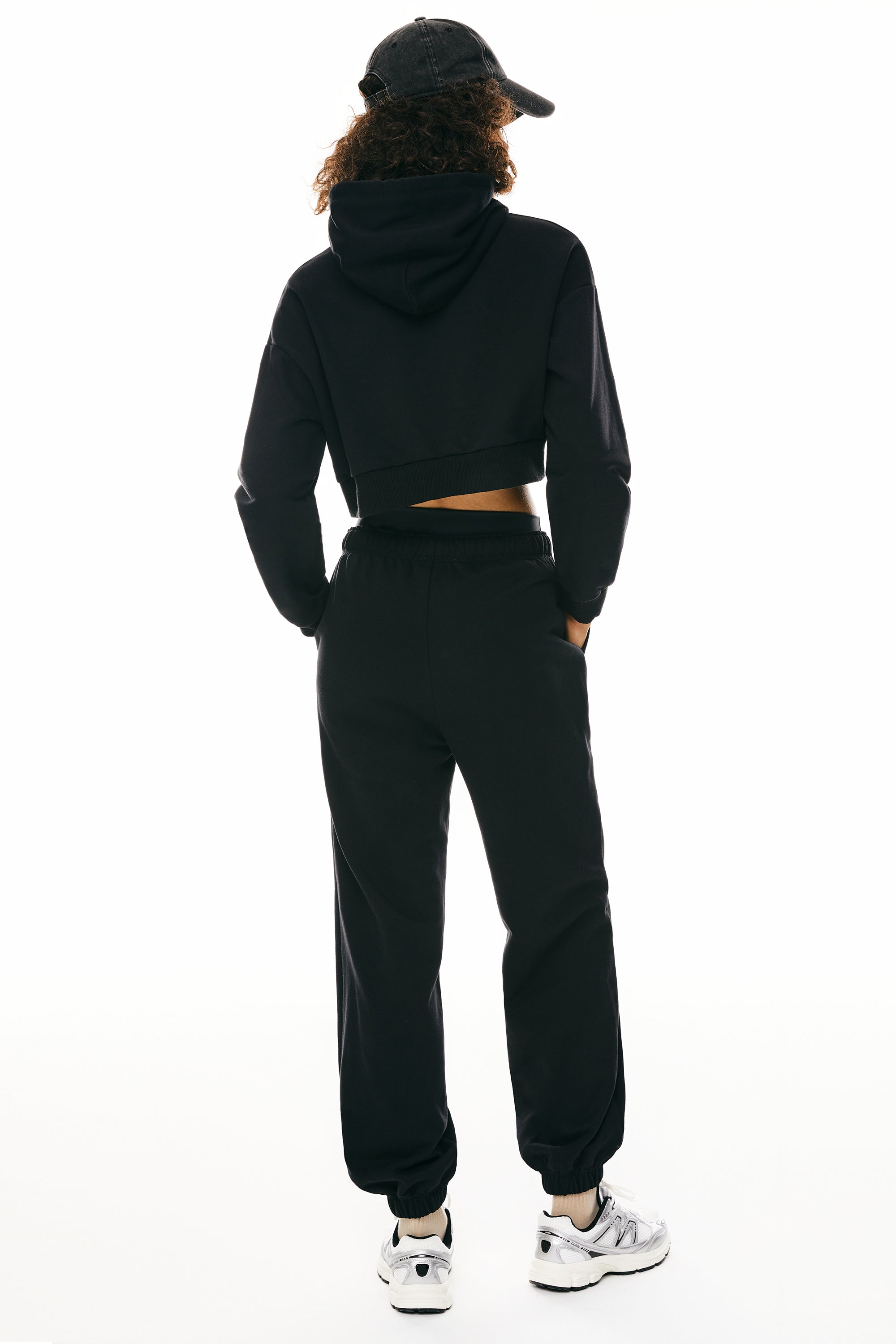 Orolay-Long Sleeve Cropped Hoodies-Image 4 of Long Sleeve Cropped Hoodies from Orolay - #Color_Ink