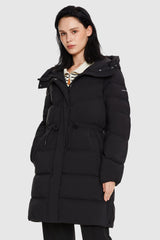 Orolay-Long Winter Puffer Down Coat-#color_Black