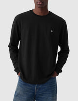 Orolay-Men's Classic Cotton T-Shirt-#color_Black