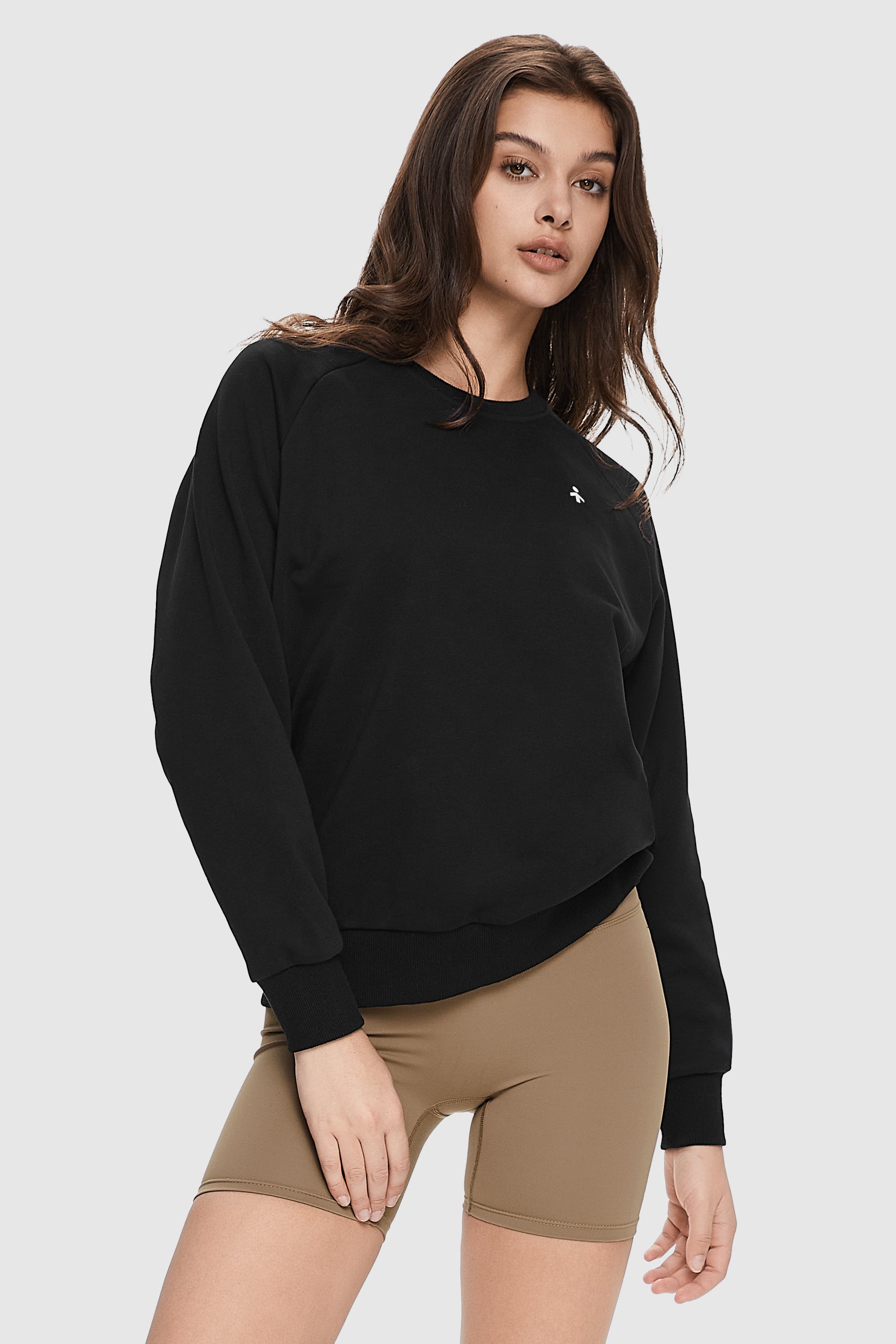 Orolay-Oversized Casual Sweatshirt-Image 3 of Oversized Casual Sweatshirt from Orolay - #color_Black