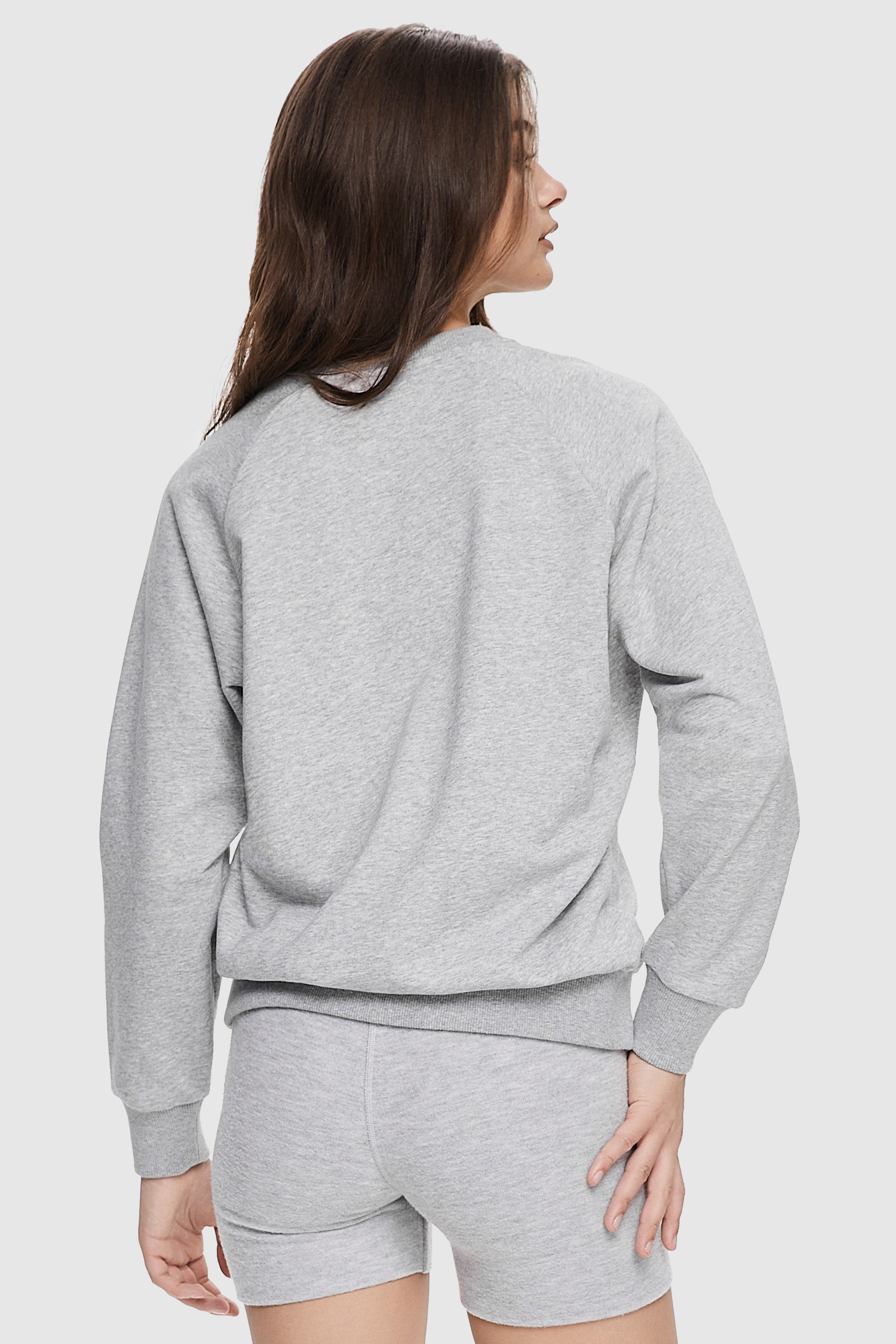 Orolay-Oversized Casual Sweatshirt-Image 4 of Oversized Casual Sweatshirt from Orolay - #color_Quiet Gray