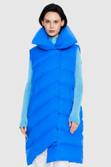 Orolay-Oversized Collar Puffer Down Vest-#color_Marina