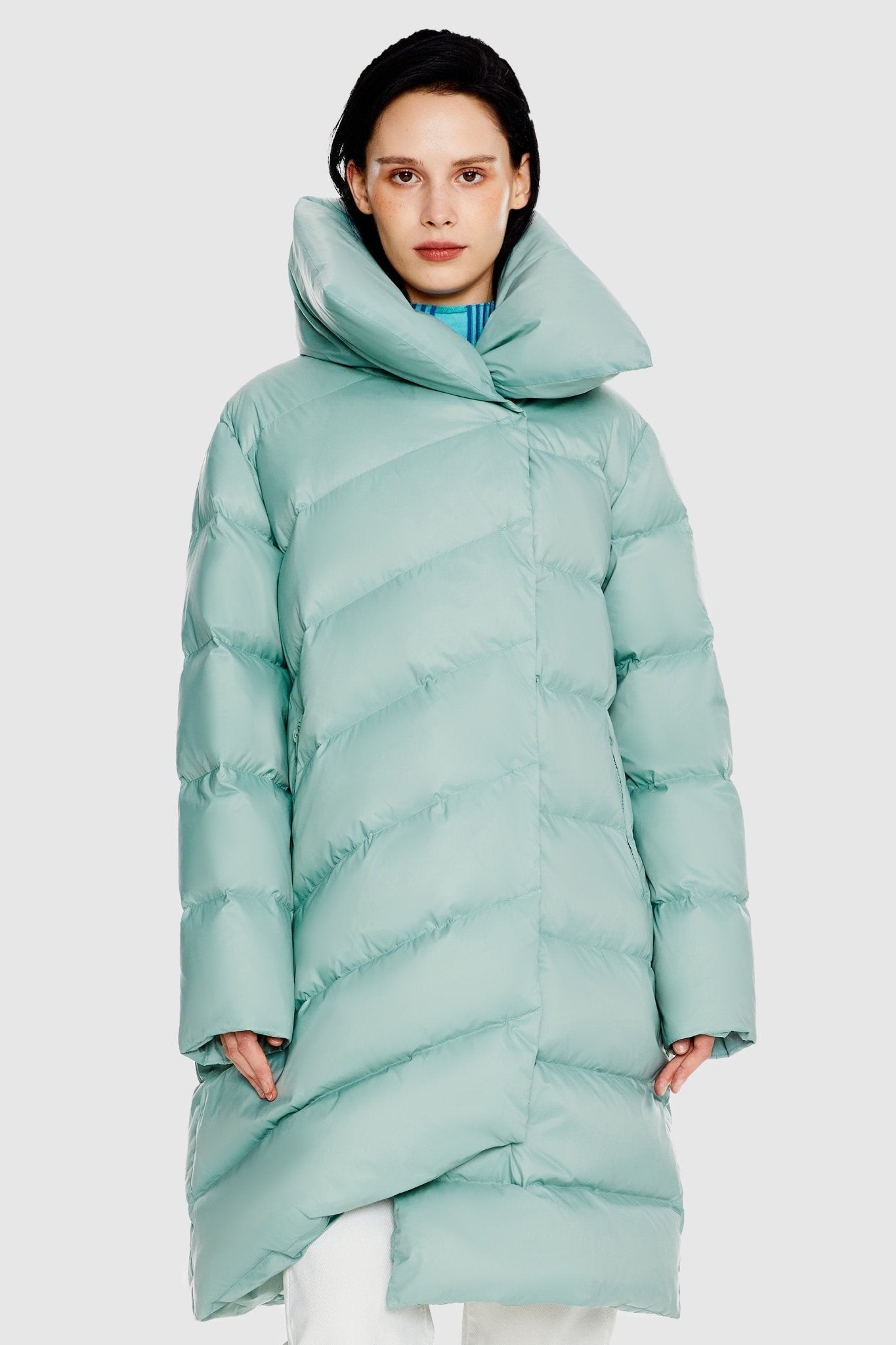 Collar puffer jacket online