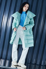 Orolay-Oversized Collar Puffer Jacket-Oversized Collar Puffer Jacket - Orolay, #color_Blue Glass