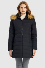 Orolay-Packable Thickened Winter Down Coat-#color_Black