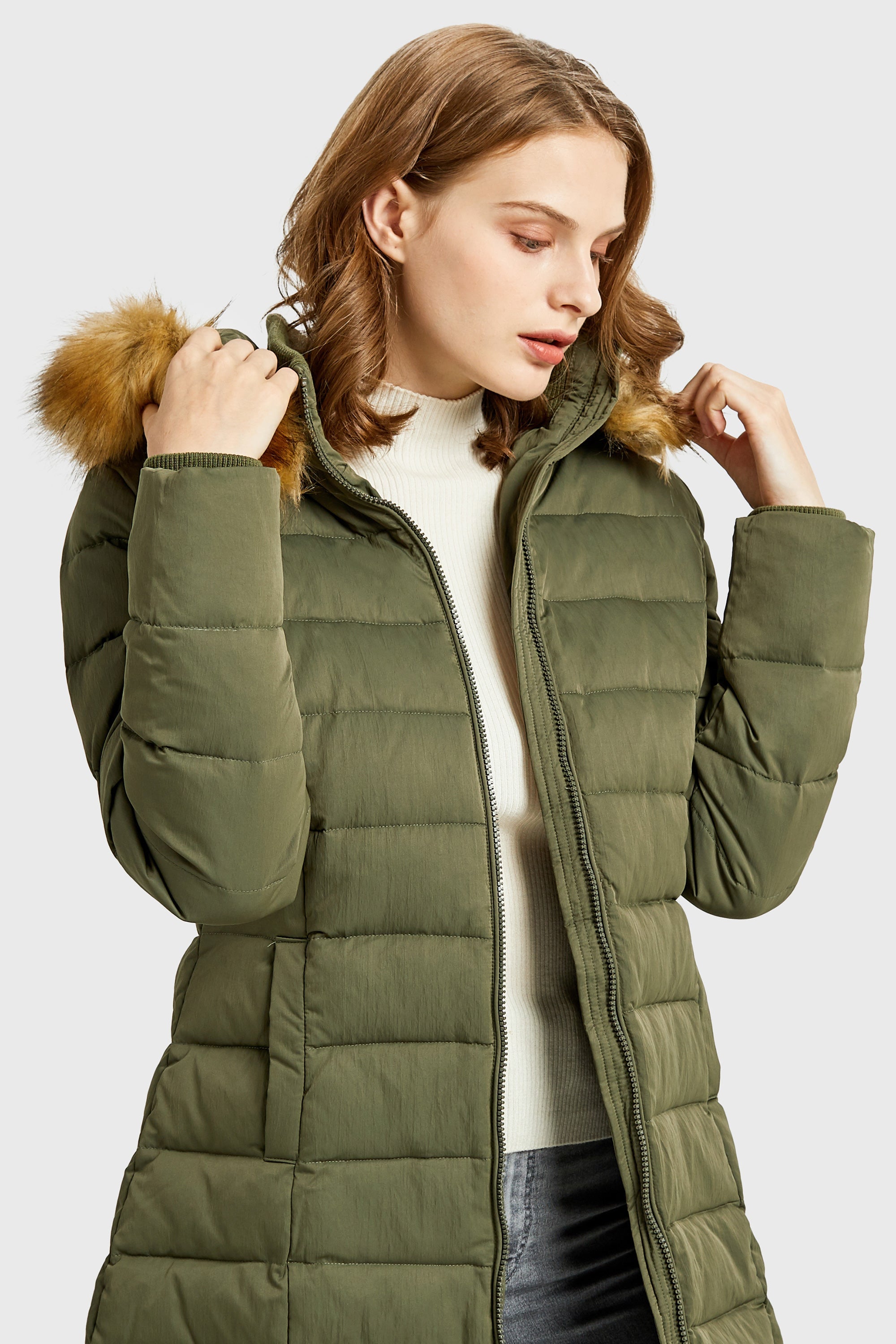 Orolay-Packable Thickened Winter Down Coat-#color_Peat Moss