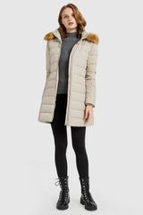 Orolay-Packable Thickened Winter Down Coat-#color_Oat Milk