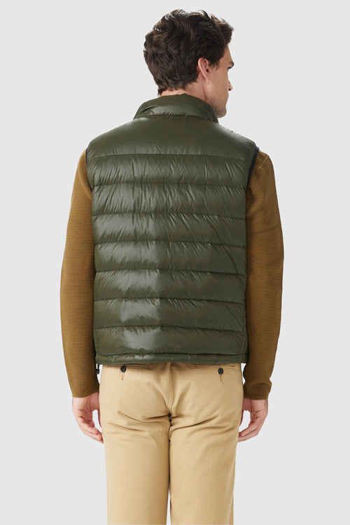 Orolay-Packable Winter Vest with Stand Collar-#color_Chive