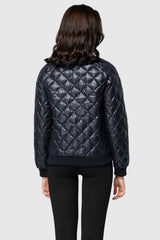 Orolay-Plaid Style Lightweight Short Down Coat-#color_Black