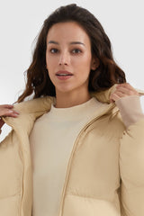 Orolay-Puff-O Classics Short Oversized Down Coat-Orolay-Puff-O Classics Short Oversized Down Coat-#color_Frosted Almond