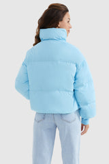 Orolay-Puff-O Classics Short Oversized Down Coat-Orolay-Puff-O Classics Short Oversized Down Coat-#color_Crystal Blue