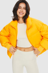 Orolay-Puff-O Classics Short Oversized Down Coat-Orolay-Puff-O Classics Short Oversized Down Coat-#color_Bright Marigold