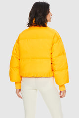 Orolay-Puff-O Classics Short Oversized Down Coat-Orolay-Puff-O Classics Short Oversized Down Coat-#color_Bright Marigold