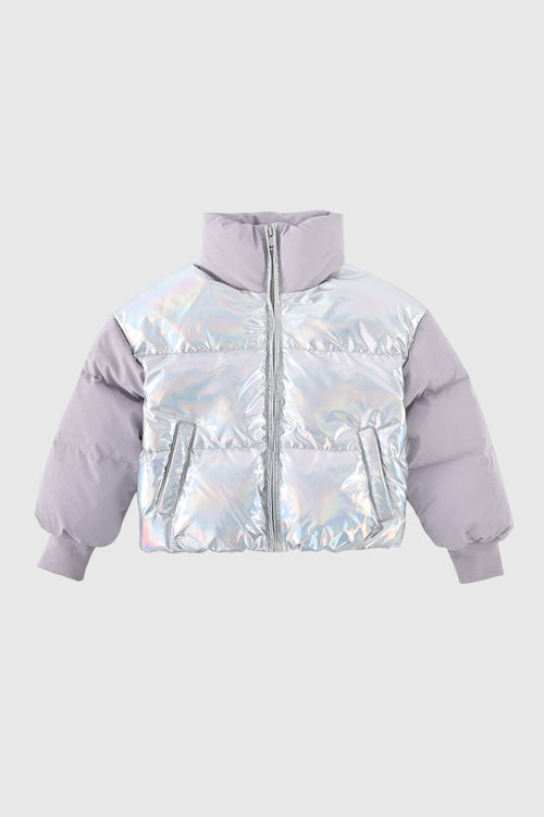 Orolay-Puff-O Colorlay Kids Cropped Puffer-#color_Light Purple