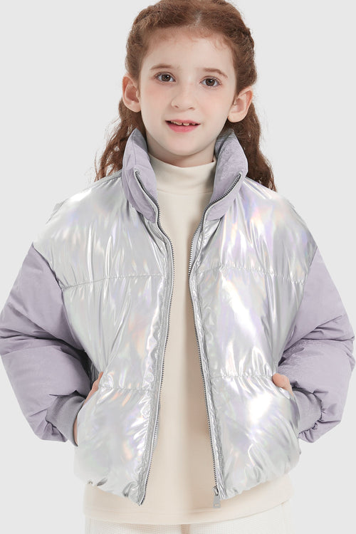 Orolay-Puff-O Colorlay Kids Cropped Puffer-#color_Light Purple