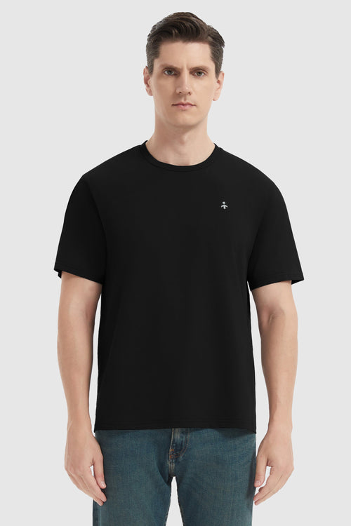 Quick Dry Short Sleeve T-Shirt from Orolay - #color_black