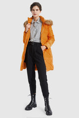 Orolay-Quilted Down Coat-#color_Dark Cheddar