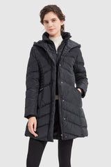 Orolay-Quilted Thickened Puffer Down Jacket-#color_Black