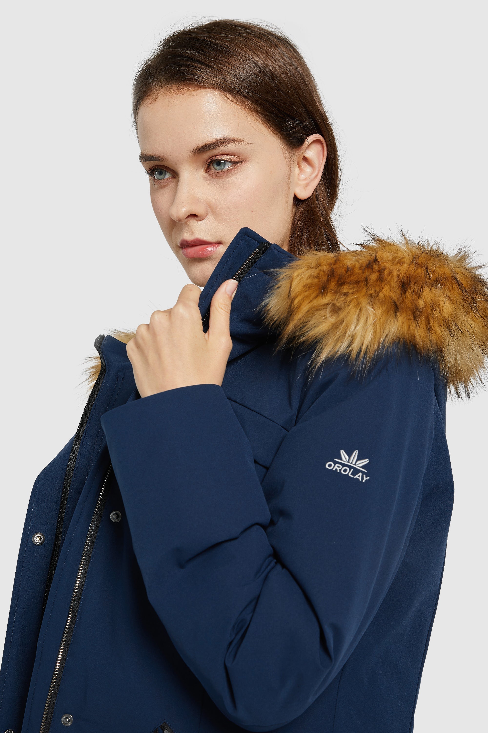 Orolay-Removable Hood Winter Down Coat-#color_Beacon Blue