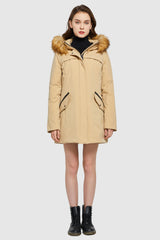 Orolay-Removable Hood Winter Down Coat-#color_Summer Melon