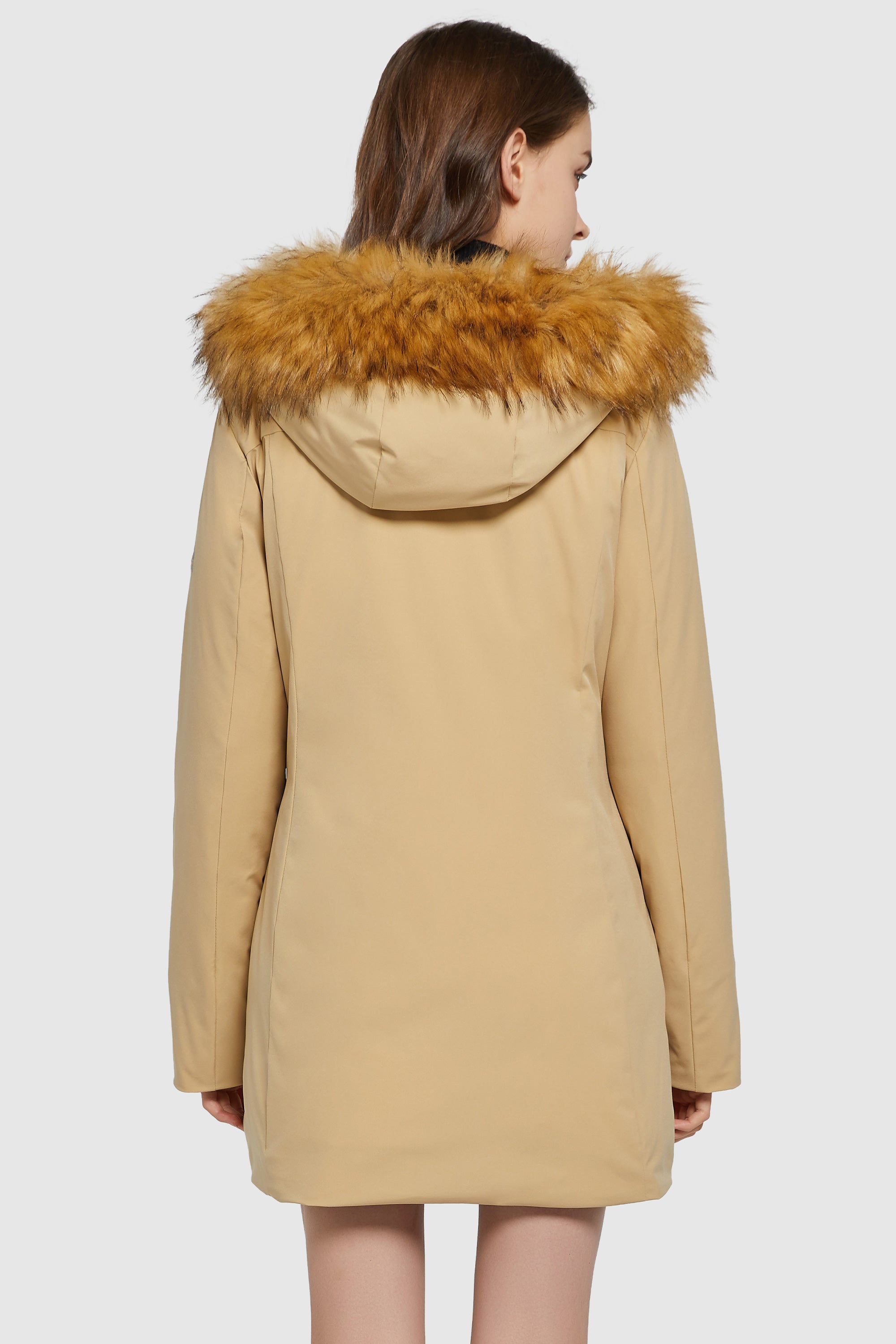 Orolay-Removable Hood Winter Down Coat-#color_Summer Melon