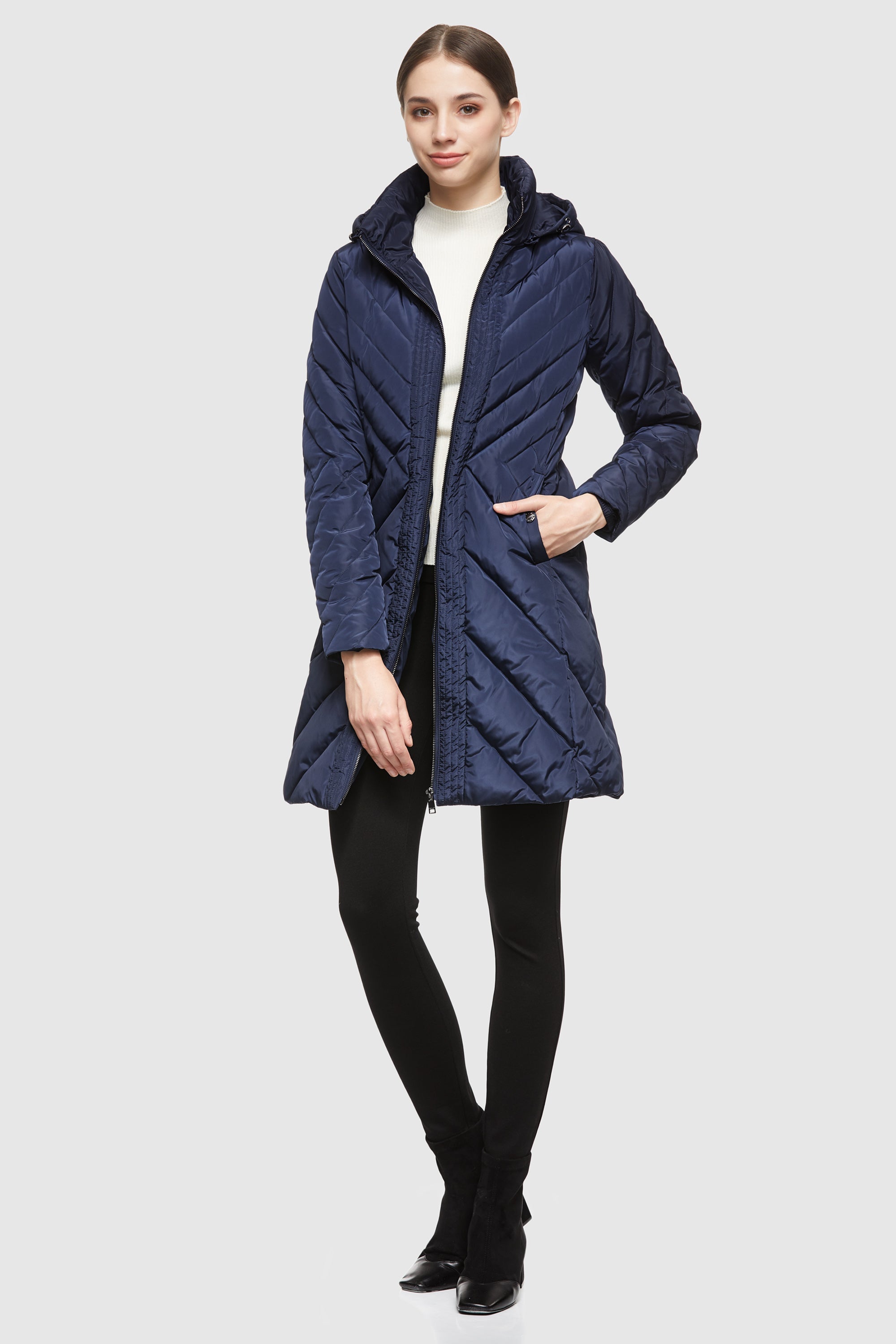 Orolay-Removable Hooded Winter Coat-#color_Blueprint