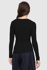 Orolay-Scoop Neck Pullover Sweater-Image 4 of Scoop Neck Pullover Sweater from Orolay - #color_Ink