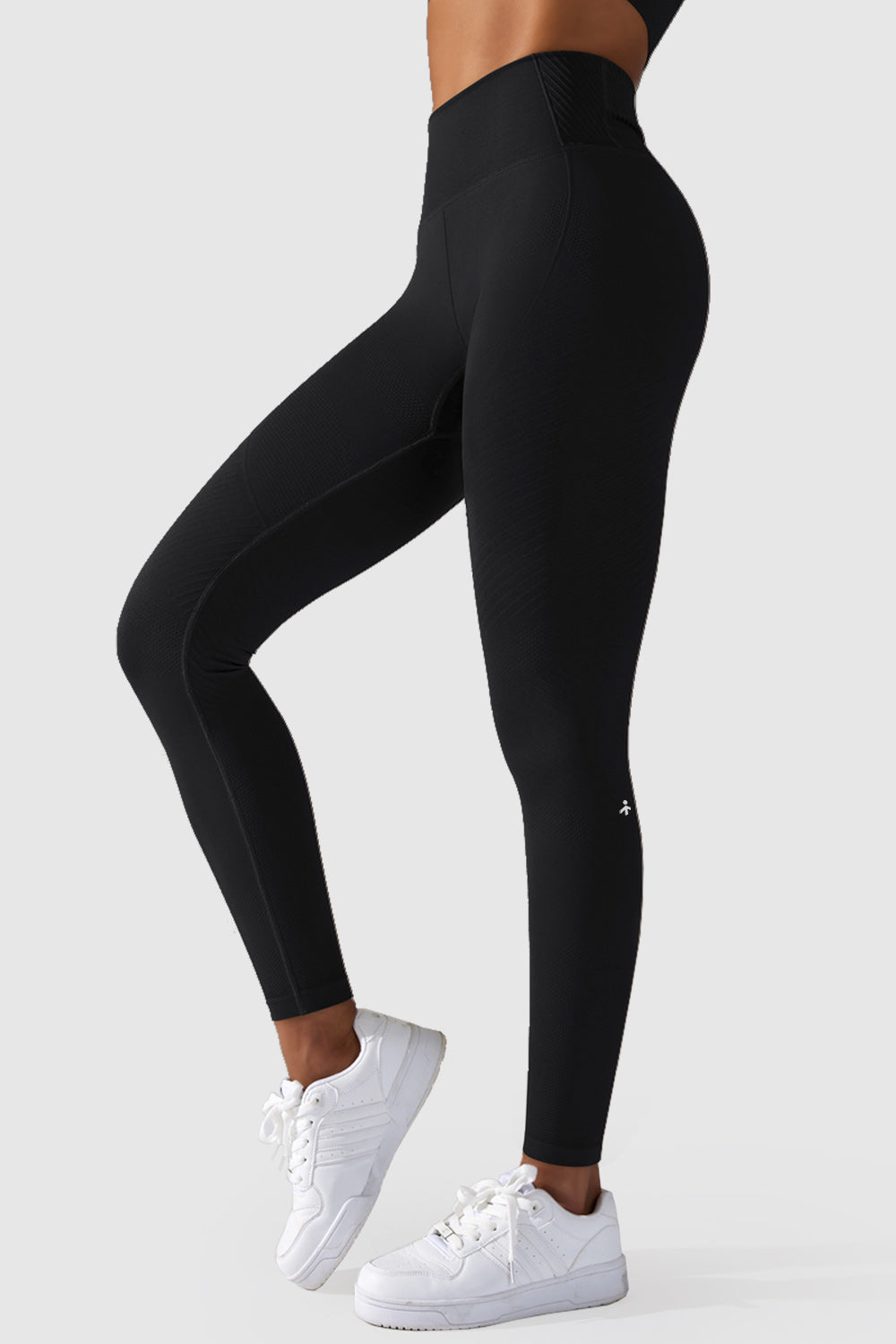 Orolay-Seamless Workout Leggings-#color_Black