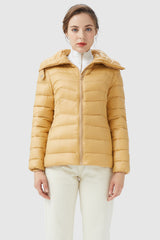 Orolay-Short Light Packable Down Jacket-#color_Summer Melon