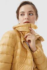 Orolay-Short Light Packable Down Jacket-#color_Summer Melon